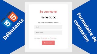 Tuto créer un formulaire en HTML et CSS [upl. by Irahs]