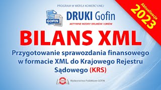 Przygotowanie sprawozdania finansowego w formacie XML do Krajowego Rejestru Sądowego KRS [upl. by Perrin955]