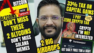 URGENT  BITCOIN SELLOFF ALTCOINS amp MEME COINS TO BUY IN THIS CRASH 2 BIG AIRDROPS TO JOIN [upl. by Troxell160]