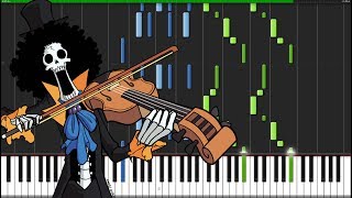 Binks Sake  One Piece Piano Tutorial Synthesia  Marco Tornatore [upl. by Muller]