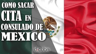 Como Sacar CITA Visa Embajada de Mexico 2018 [upl. by Brodench988]