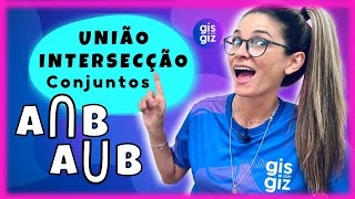 CONJUNTOS NUMÉRICOS  UNIÃO E INTERSECÇÃO [upl. by Lenora]