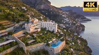 RELAXING VIDEO 4K Monastero Santa Rosa Hotel amp Spa Italy VIRTUAL TOUR [upl. by Aw]