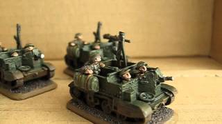 Flames of War Bren gun carriers  universal carriers [upl. by Jeraldine]