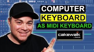 How to Use Virtual Midi keyboard In Cakewalk by Bandlab [upl. by Lyontine]