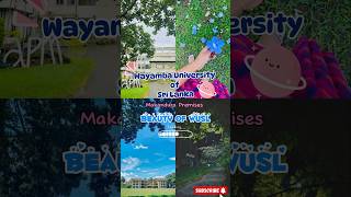 කවුරුත් වැඩිය නොදන්න ලස්සන වයඹ campus එක🌿🌷📚🧑🏻‍🎓 trending bhashy viralshorts wayambauni [upl. by Oren589]