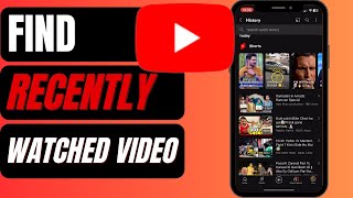 How to Find Recently Watched Video on YouTube  See Last Watched Video [upl. by Gingras]