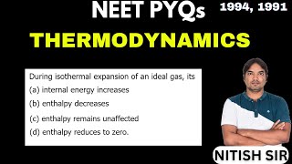 During isothermal expansion of an ideal gas its [upl. by Pavior]