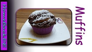 Muffins mit Keksen Rezept  Backanleitung von HomeBackDE [upl. by Akemahs]