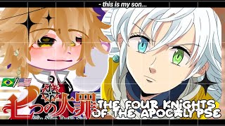 •Seven Deadly Sins react to your children•The Four Knights of the Apocalypse GACHA CLUB 🇧🇷🇺🇸 [upl. by Strauss332]