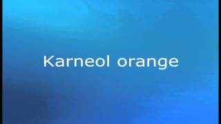 Karneol orange [upl. by Ahsoyek]