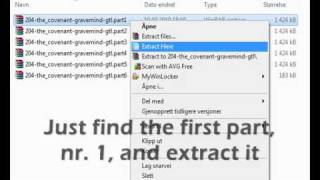 How To Extract splitted RARfiles into one [upl. by Ahsiekrats]