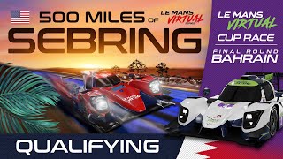 LIVE 500 Miles of Sebring Qualifying  Le Mans Virtual Series 2022 [upl. by Nivrehs]