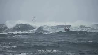 Dangerous Bar Crossing FV Sylvia with USCG escort [upl. by Debi800]