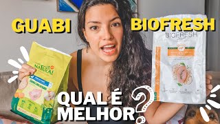 Qual é melhor Comparação ração GUABI NATURAL VS BIOFRESH [upl. by Annaitsirhc]