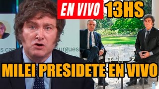 MILEI PRESIDENTE EN VIVO TRAS LA REUNION CON ALBERTO FERNANDEZ [upl. by Koloski]