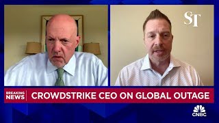 CrowdStrike CEO on global outage Goal now is to make sure every customer is back up and running [upl. by Michi]