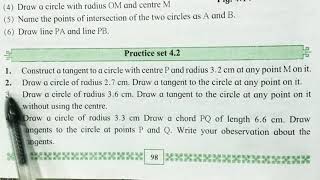 Practice Set 42 Geometry Class10 Maths part 2 Geometric Construction Class 10th Maths 2 JSir [upl. by Nauqal]