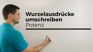 Wurzelausdrücke umschreiben zur Potenz  Mathe by Daniel Jung [upl. by Jovi236]