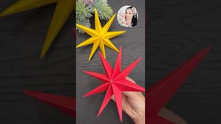 Amazing Christmas Star easycrafts diy christmascrafts shorts [upl. by Drusus193]