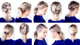 10 CUTE amp EASY LOW PONYTAIL HAIRSTYLES  Milabu [upl. by Floridia]