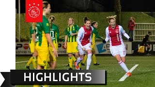 Highlights Ajax Vrouwen  ADO Den Haag [upl. by Noizneb]