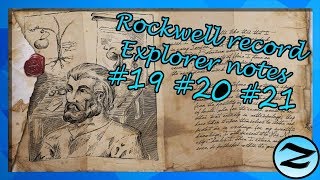 ROCKWELL EXPLORER NOTES 192021 LOCATIONS  ARK Survival Evolved [upl. by Corbie724]