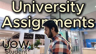 Our Assignments in University of Wollongong  International Student Vlog [upl. by Bakki]