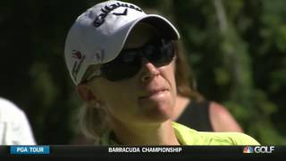 Morgan Pressel Nearly Makes a HoleinOne on 13th Hole in RD2 of the Cambia Portland Classic [upl. by Tarabar]