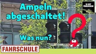 Ampeln abgeschaltet Darauf musst du jetzt achten  Führerschein [upl. by Annwahsal]