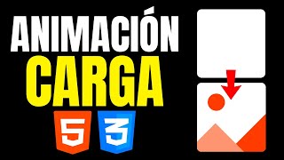 ✅ Animación de CARGA de IMAGEN con HTML y CSS facil 🔥 [upl. by Dhiman]