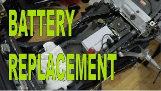 Kawasaki Ninja ZX6R 636 Battery Replacement 20052006 [upl. by Enilamme]