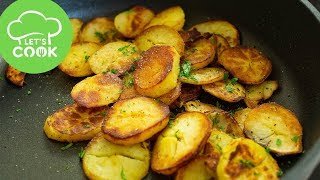 Knusprige Bratkartoffeln aus gekochten Kartoffeln  DAS Rezept [upl. by Leehar]