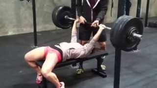 Camille leblancbazinet bench press 175x3 [upl. by Jasmine]