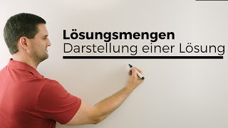 Lösungsmengen Darstellung einer Lösung bei GleichungenUngleichungen  Mathe by Daniel Jung [upl. by Gerek143]