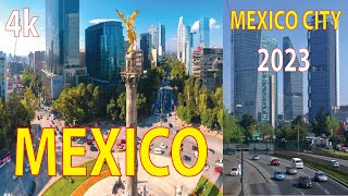 Mexico City  Mexico 4K By Drone 2023 [upl. by Firestone]