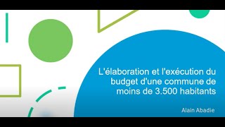 Module 4  Elaboration et exécution du budget de commune [upl. by Trammel46]