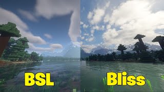 BSL Shaders vs Bliss Shaders  Shaders Comparison [upl. by Mamoun406]