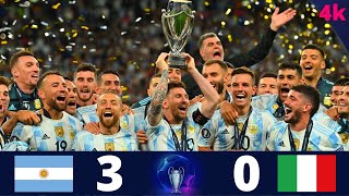 Argentina 3 x 0 Italy ■ Finalissima Final 2022  Extended Highlight amp Goals [upl. by Uok502]