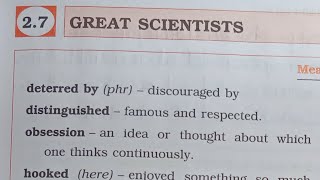 7th STD English Workbook Chp 27 Great Scientists omeducation8606 [upl. by Ateuqram]