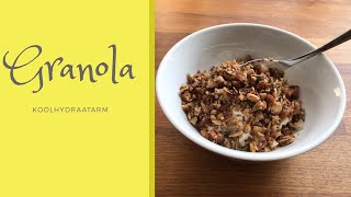 koolhydraatarme granola  koolhydraatarm  keto [upl. by Merp351]