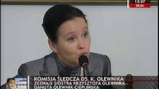 Komisja śledcza ds Krzysztofa Olewnika 116 [upl. by Dnalra]