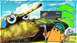 The Maus Grind Stock To Spaded Challenge  War Thunder Maus Gameplay [upl. by Hirasuna]