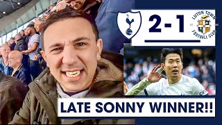 Son 손흥민 Completes Comeback Against Luton Tottenham 21 Luton MATCH DAY EXPERIENCE [upl. by Eellehs]