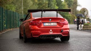 720HP Pure Turbos BMW M4 F82 w Decat M Performance Exhaust  Crazy Accelerations Burnouts amp Revs [upl. by Porett960]