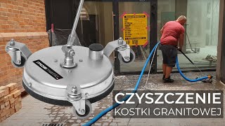 CZYSZCZENIE KOSTKI GRANITOWEJ  Mosmatic Aqua  Dibo JMBE [upl. by Silvie]