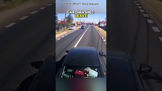 Road Rager Brake Checks Semi Truck amp Regrets It Immediately [upl. by Nemrac]