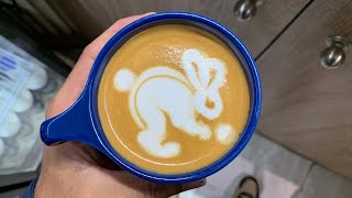 Speciality Coffee Training  Barista art skills  Coffee Latte Art Tutorial coffee latte art [upl. by Lewan]