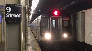 INDBMT Subway F G R W Trains  4th Avenue9th St R46 R68 R160A2 R160B [upl. by Ona5]