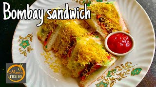 Bombay Masala Sandwich  बॉम्बे सैंडविच  Bombay Sandwich Recipe  Veg Sandwich  Moms Fusion [upl. by Annotahs172]